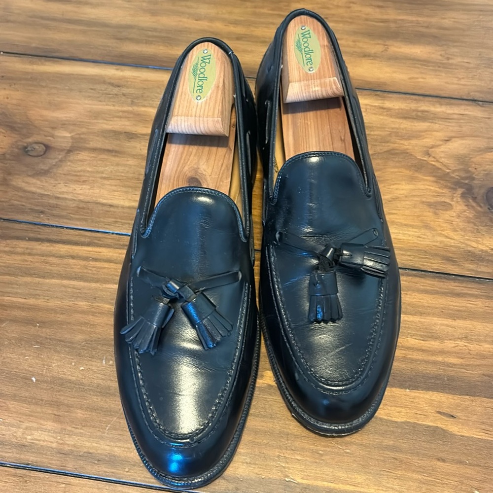 Cole Haan Collection English Benchmade black Tassel Loafers 8.5